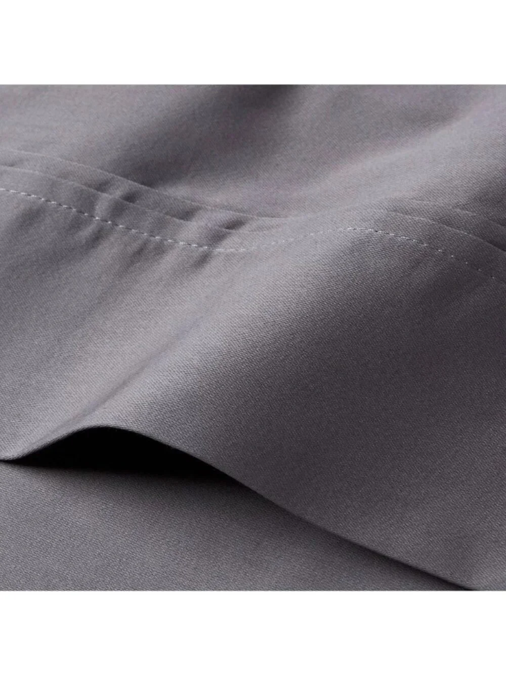Threshold Sateen Cotton Solid Dark Gray 2 Pillowcase Set Standard 20